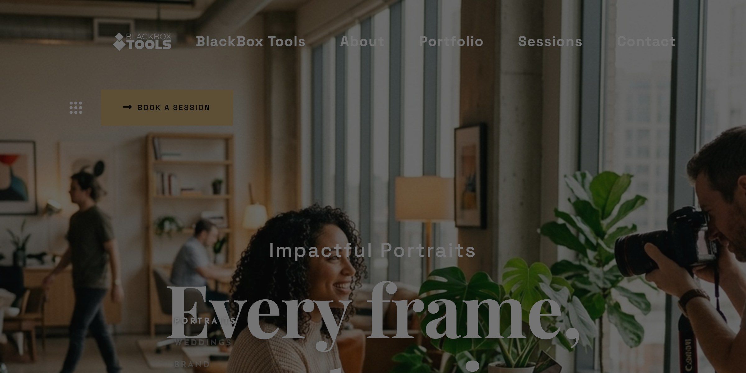 Example website built by BlackBox Tools
