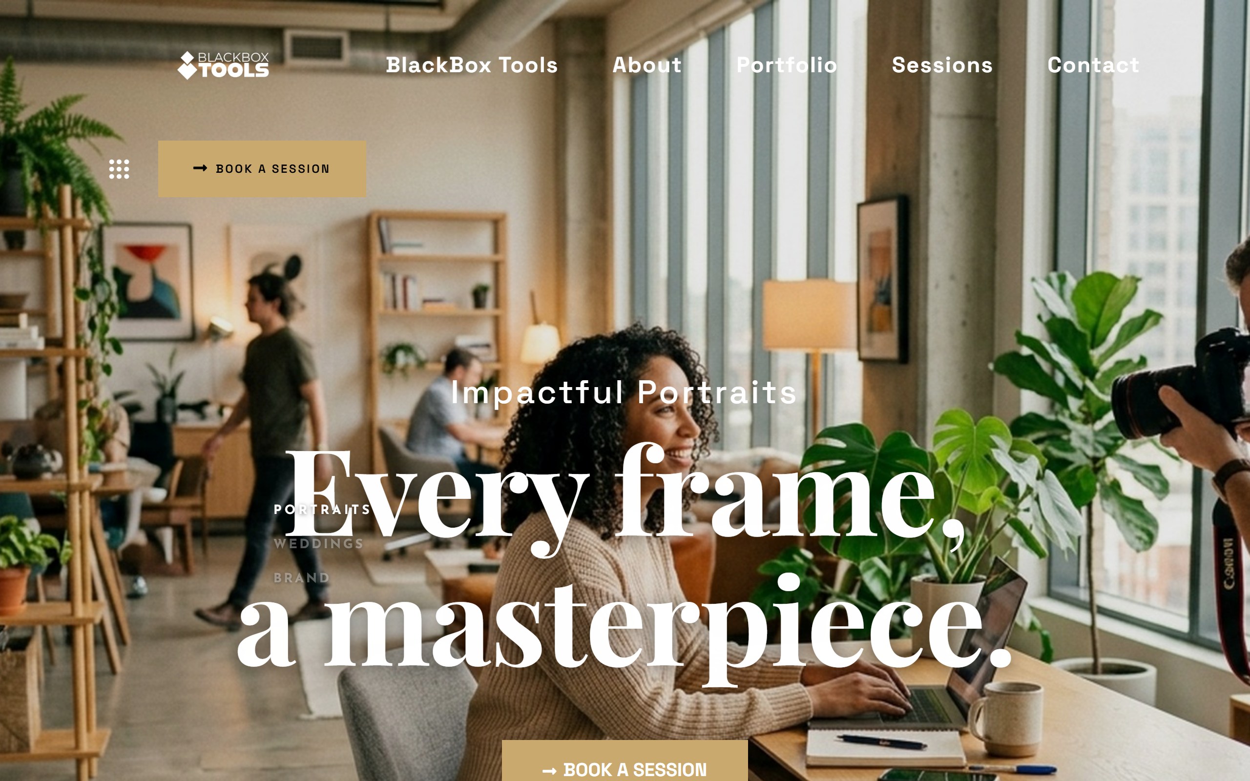 3D interactive website example built by BlackBox Tools